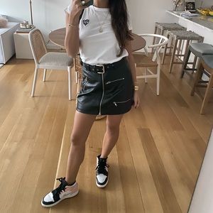 House of Harlow 1960 x Revolve Tori leather skirt